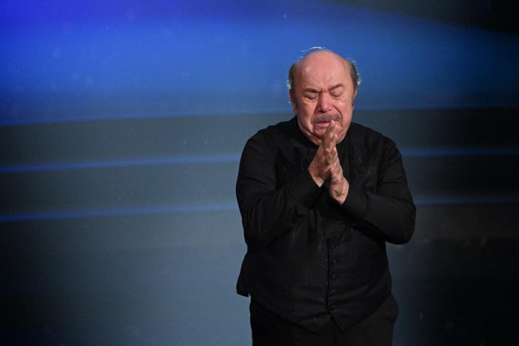 Lino Banfi sul palco